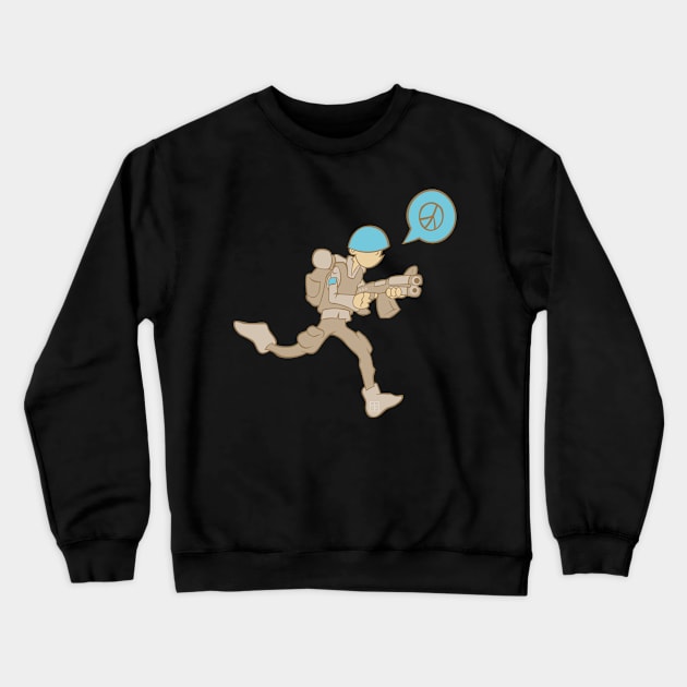 War and Love Crewneck Sweatshirt by BITICOL